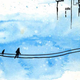 A section from the cover of Left Hand of Darkness, first edition.